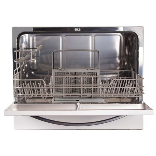 6 place setting compact countertop dishwasher.