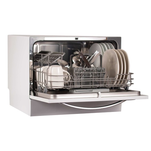 6 Place Setting Compact Countertop Dishwasher.