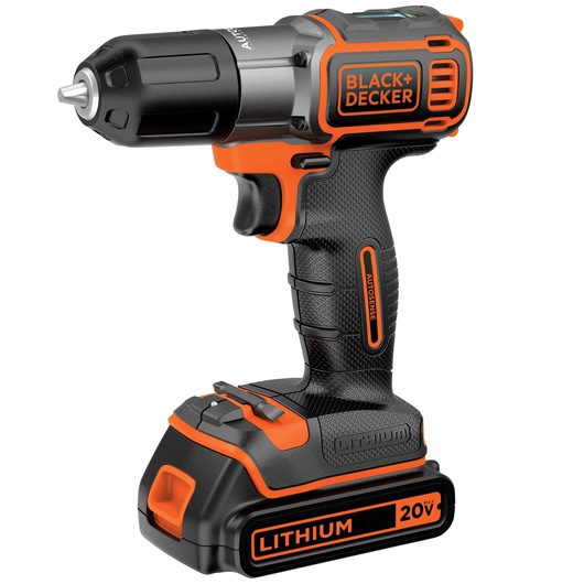 Profile of 20 volt MAX Lithium Drill Driver with Auto Sense Technology.