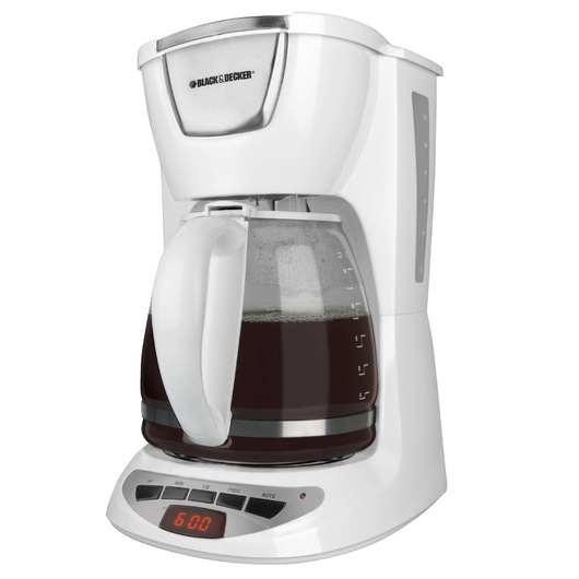 12 Cup White Programmable Coffee maker.
