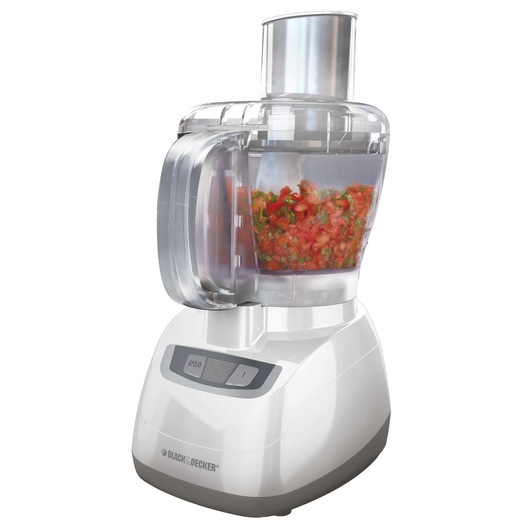 Profile of Food Processor with Continuous Chute for Vegetables Cheese Hummus and More 8 Cup.