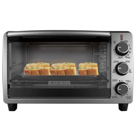 6 Slice Convection Oven containing baked bread.